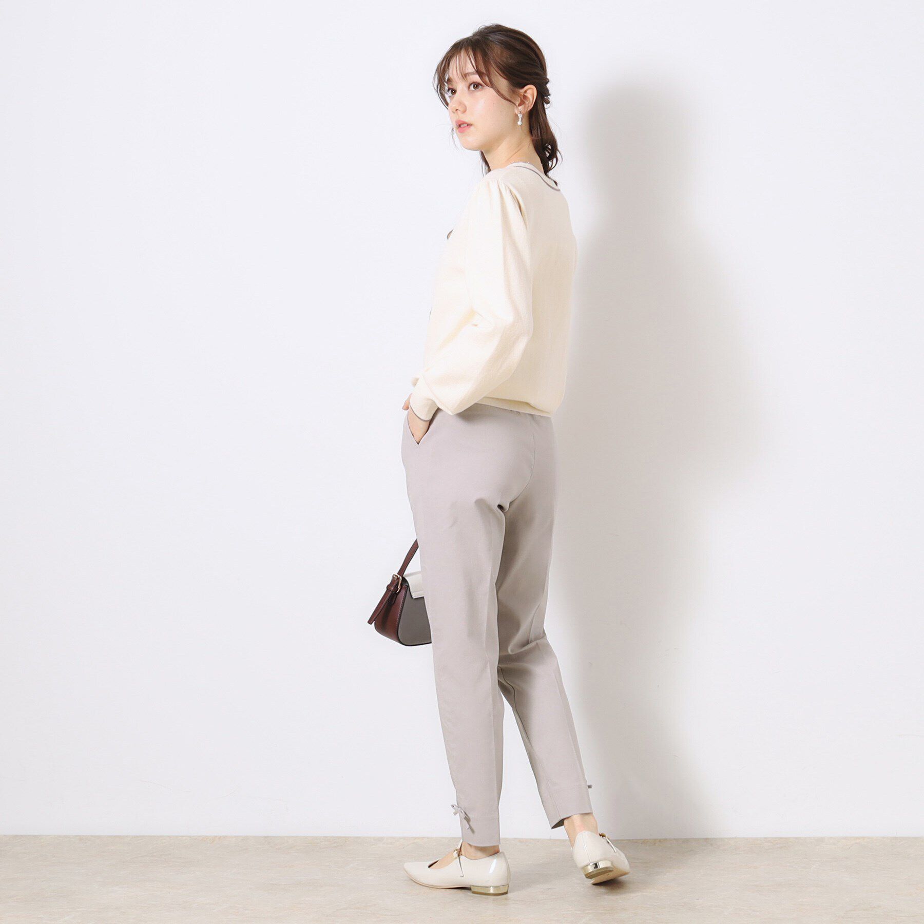 Couture broach「【ラクチンきれい見えパンツ】リボンハイパーストレッチパンツ」|その他|