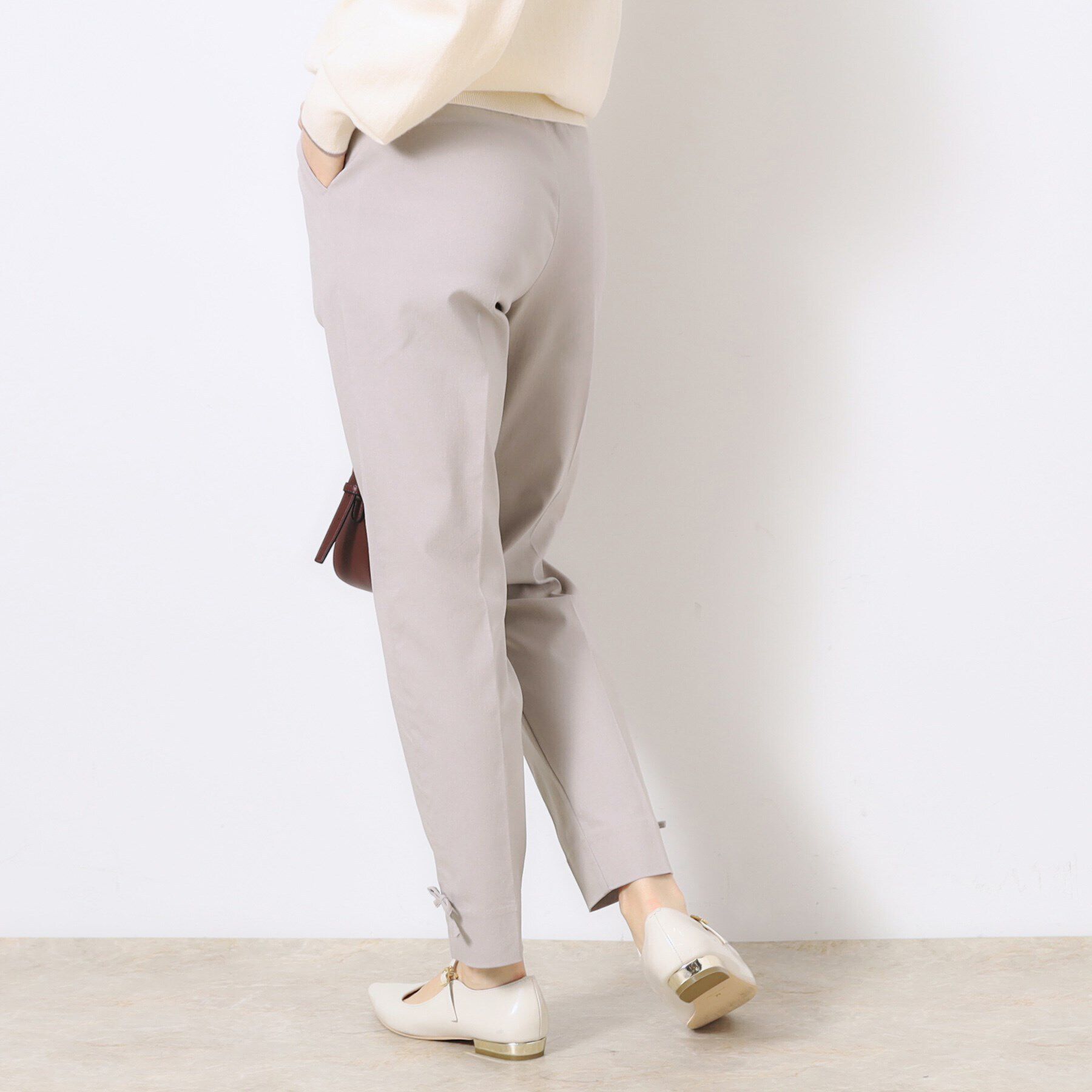 Couture broach「【ラクチンきれい見えパンツ】リボンハイパーストレッチパンツ」|その他|