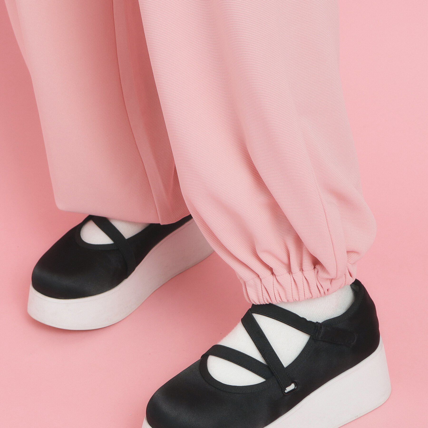 PINK-latte「【きれい見えシルエット】とろみカーゴパンツ」|その他|