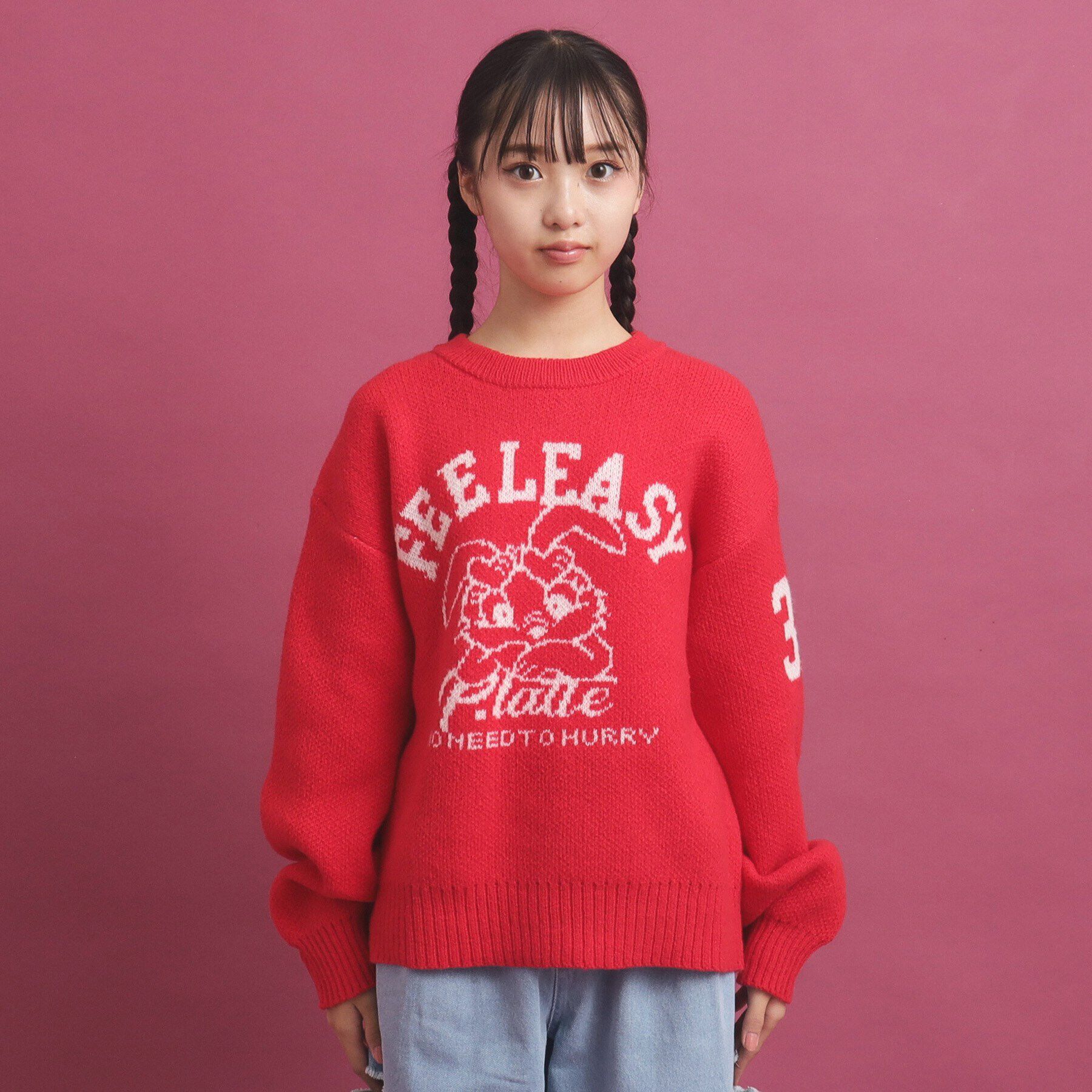 PINK-latte「冬に着たい！ジャカード編モヘヤ調アソートニット」|ニット・セーター|