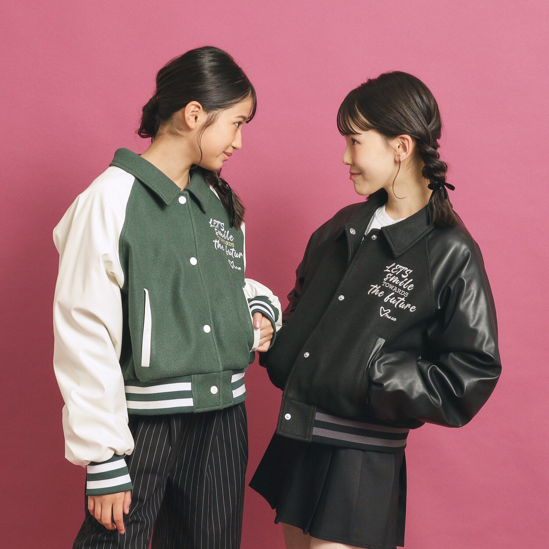 PINK-latte「短丈！スタジャン」|ブルゾン・スタジャン|