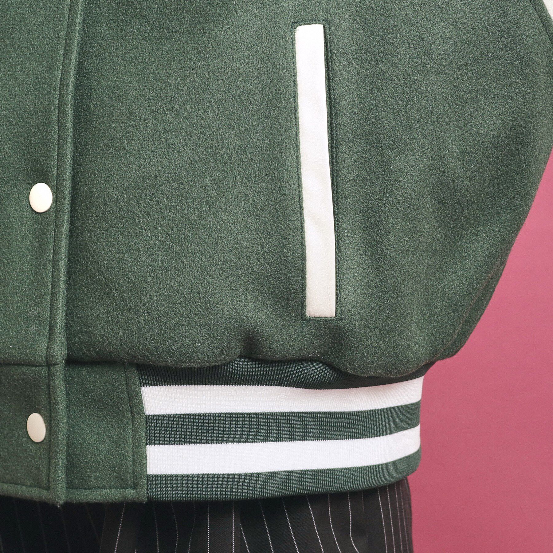 PINK-latte「短丈！スタジャン」|ブルゾン・スタジャン|