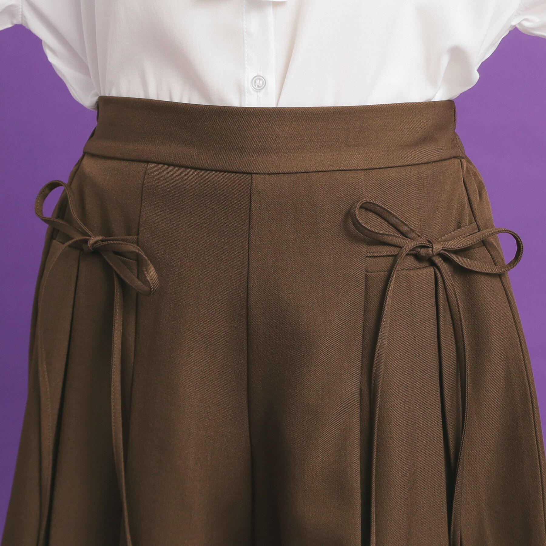 PINK-latte「リボンキュロットパンツ」|キュロット|