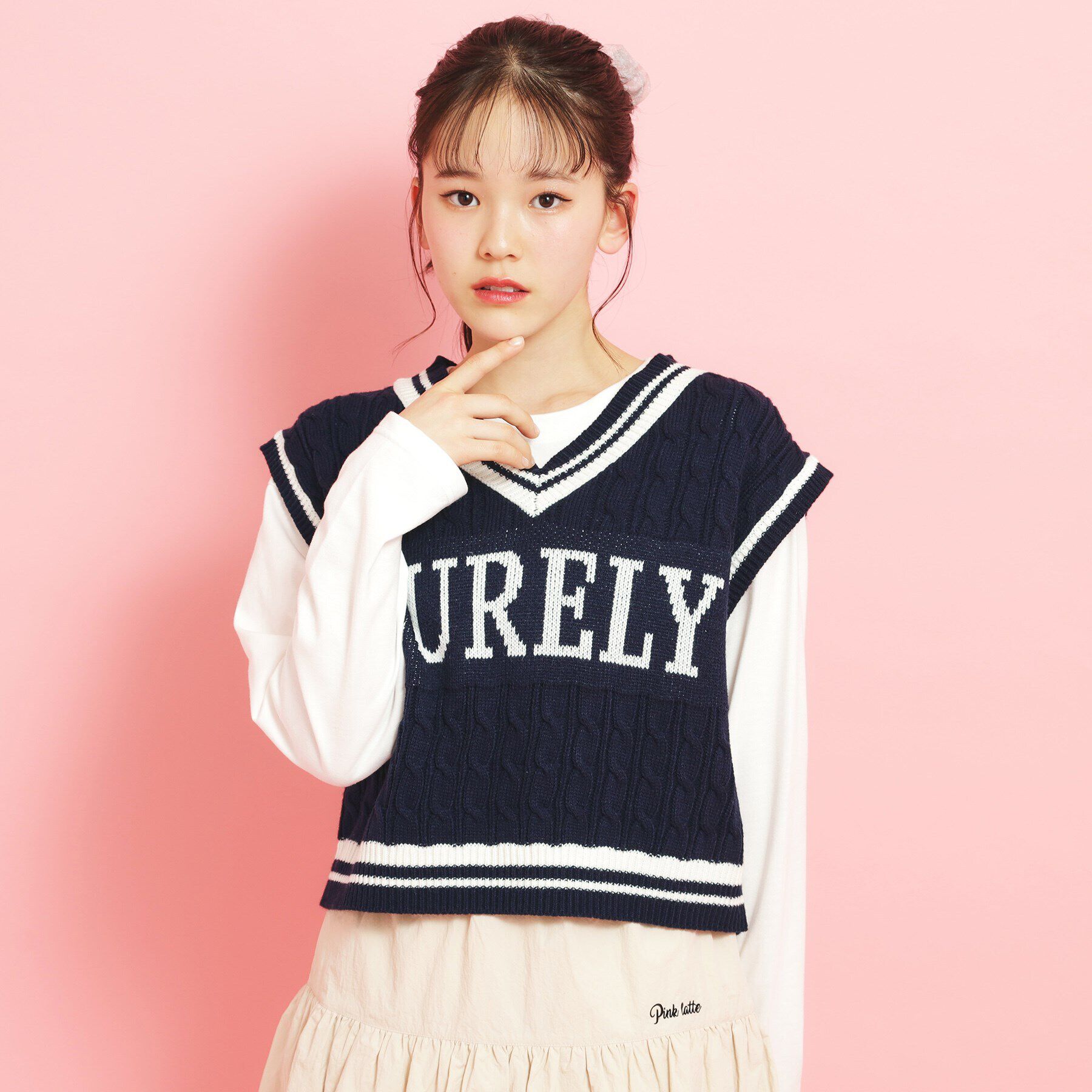PINK-latte「【アソート】ニットベスト」|ベスト・ジレ|