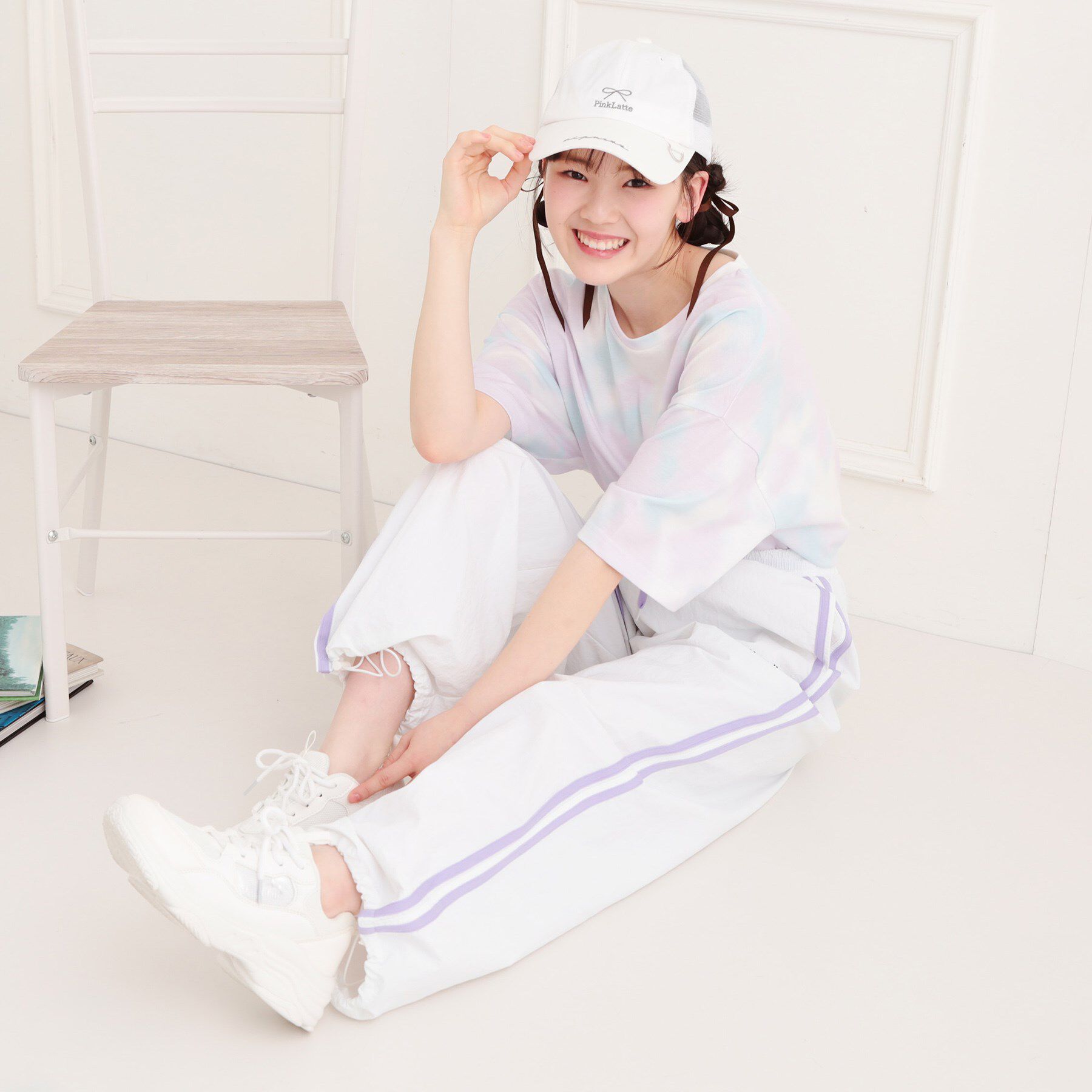 PINK-latte「ナイロンライントラックパンツ」|その他|