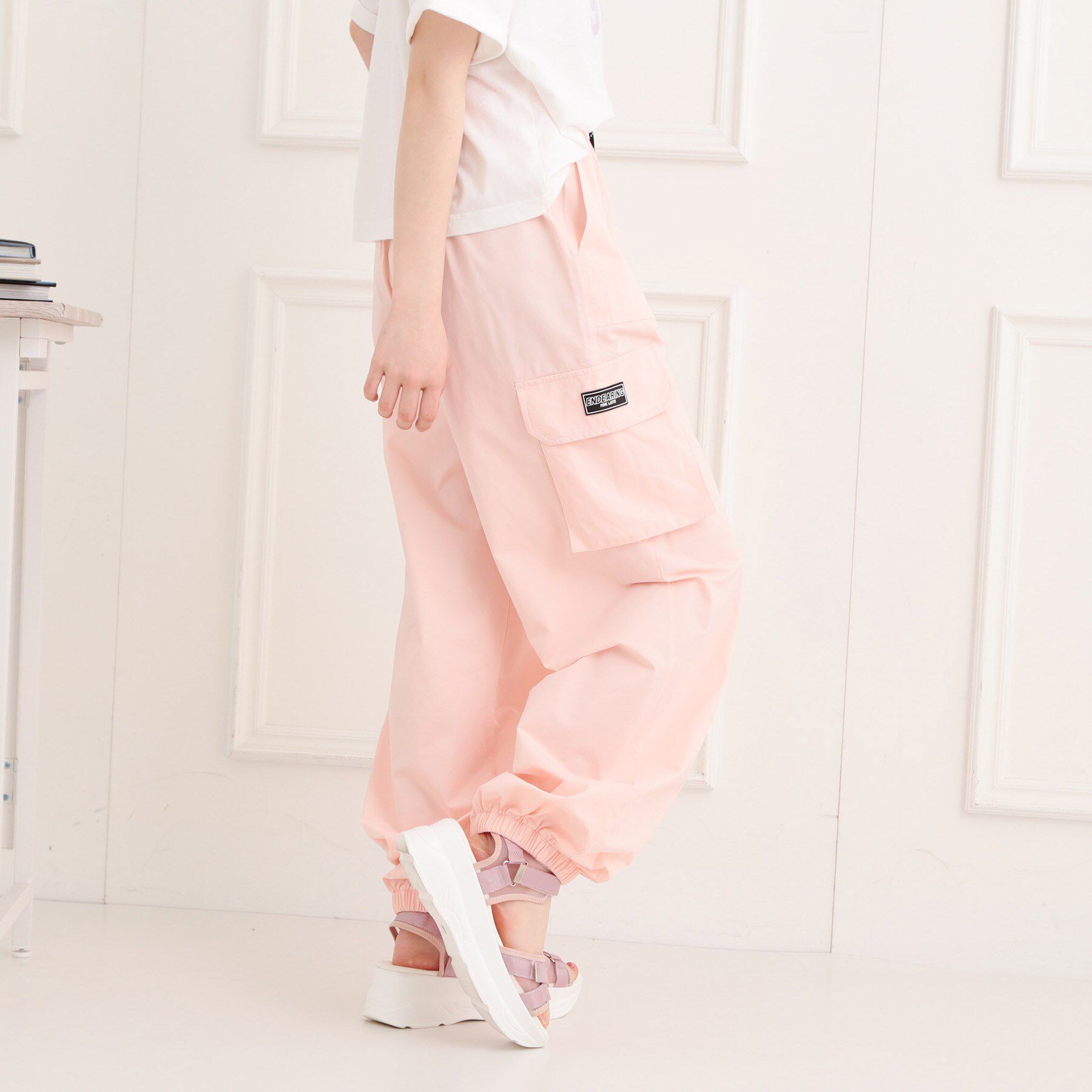 PINK-latte「シンプルカーゴパンツ」|その他|