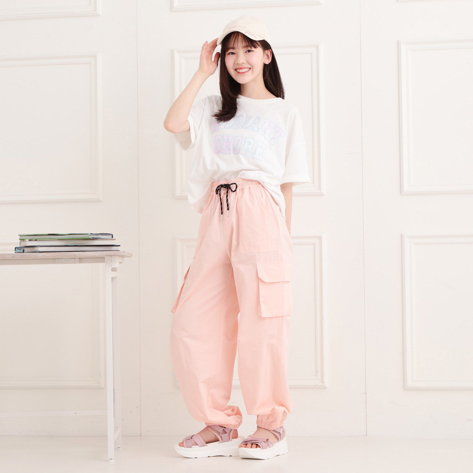 PINK-latte「シンプルカーゴパンツ」|その他|