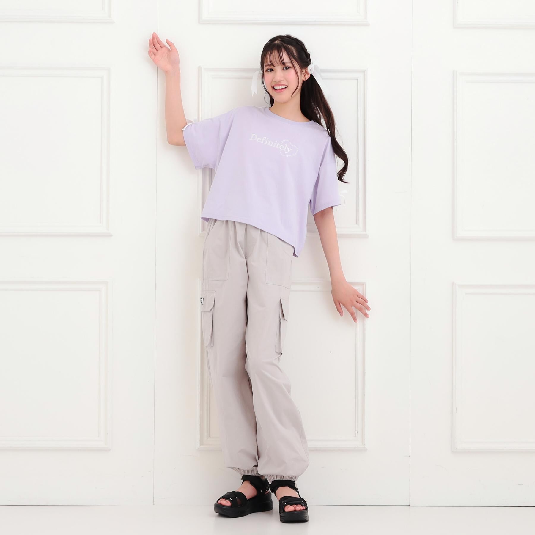 PINK-latte「シンプルカーゴパンツ」|その他|