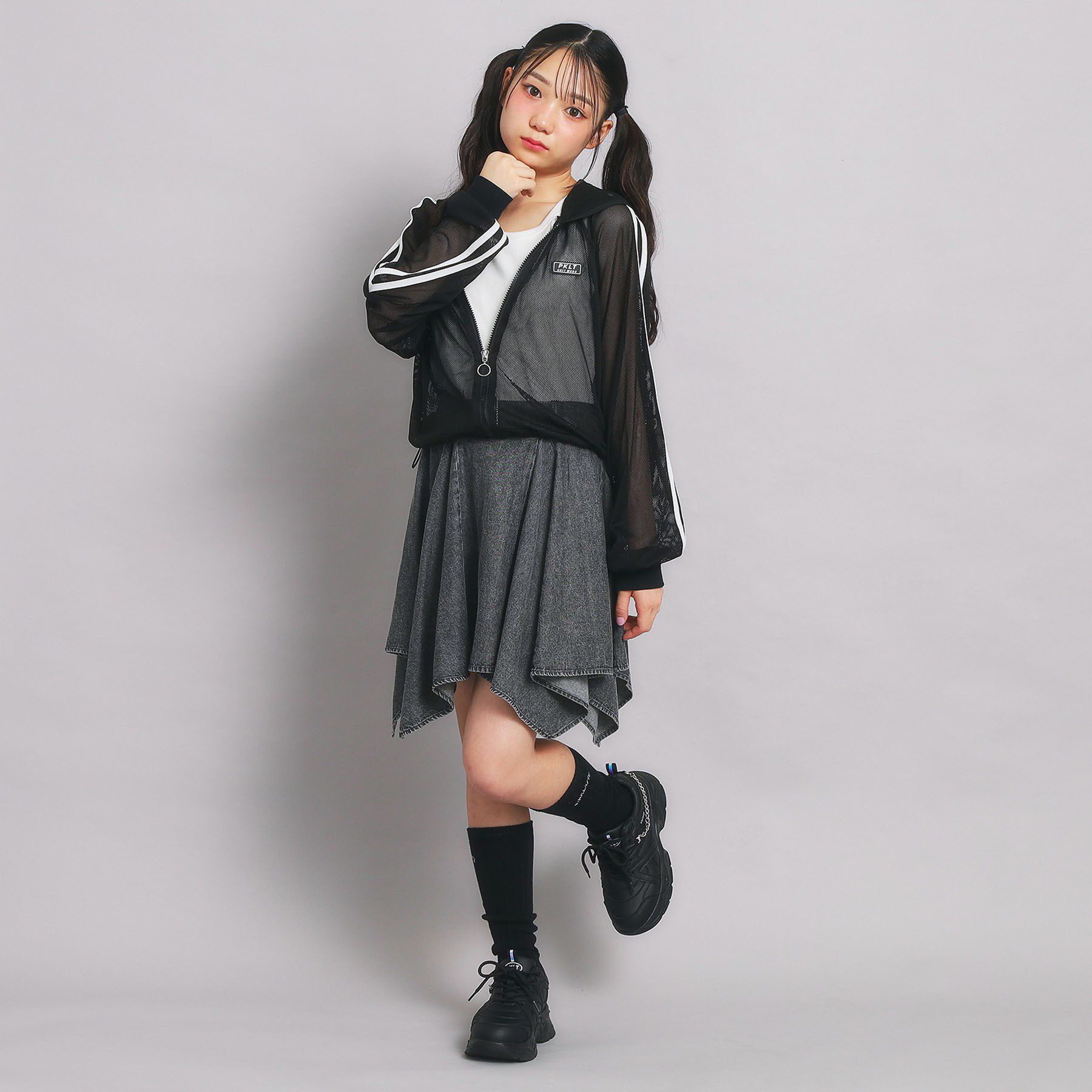 PINK-latte「変形ヘムスカート」|スカート|