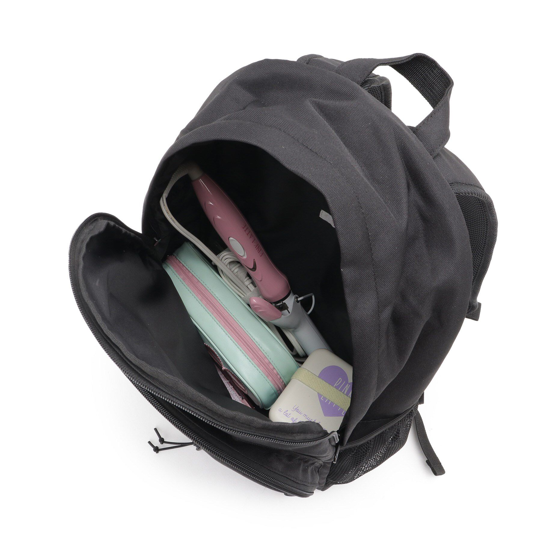 PINK-latte「【本体容量約20L】ドローメッシュリュック」|リュック|