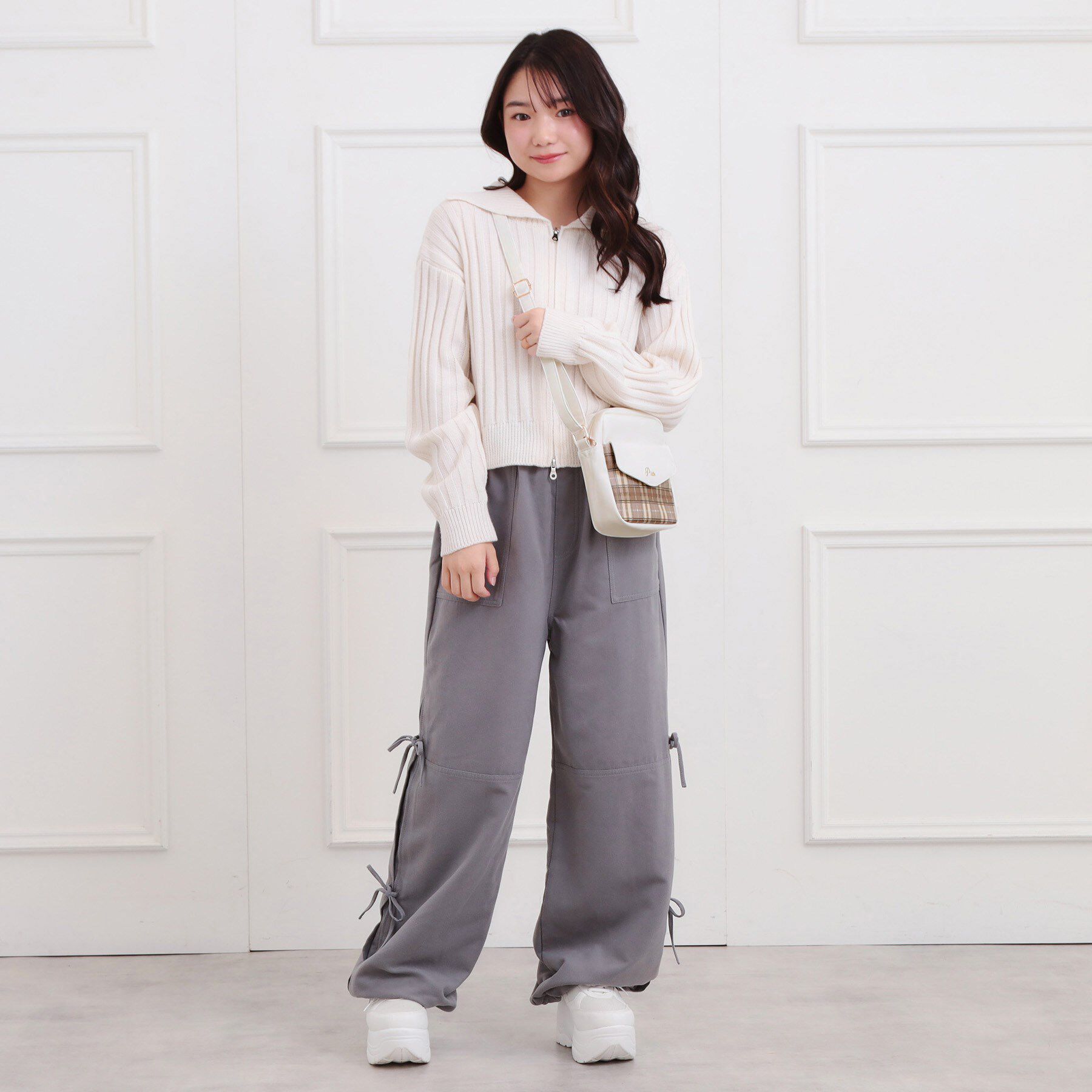 PINK-latte「フラップチェックショルダー」|ショルダー・メッセンジャー|