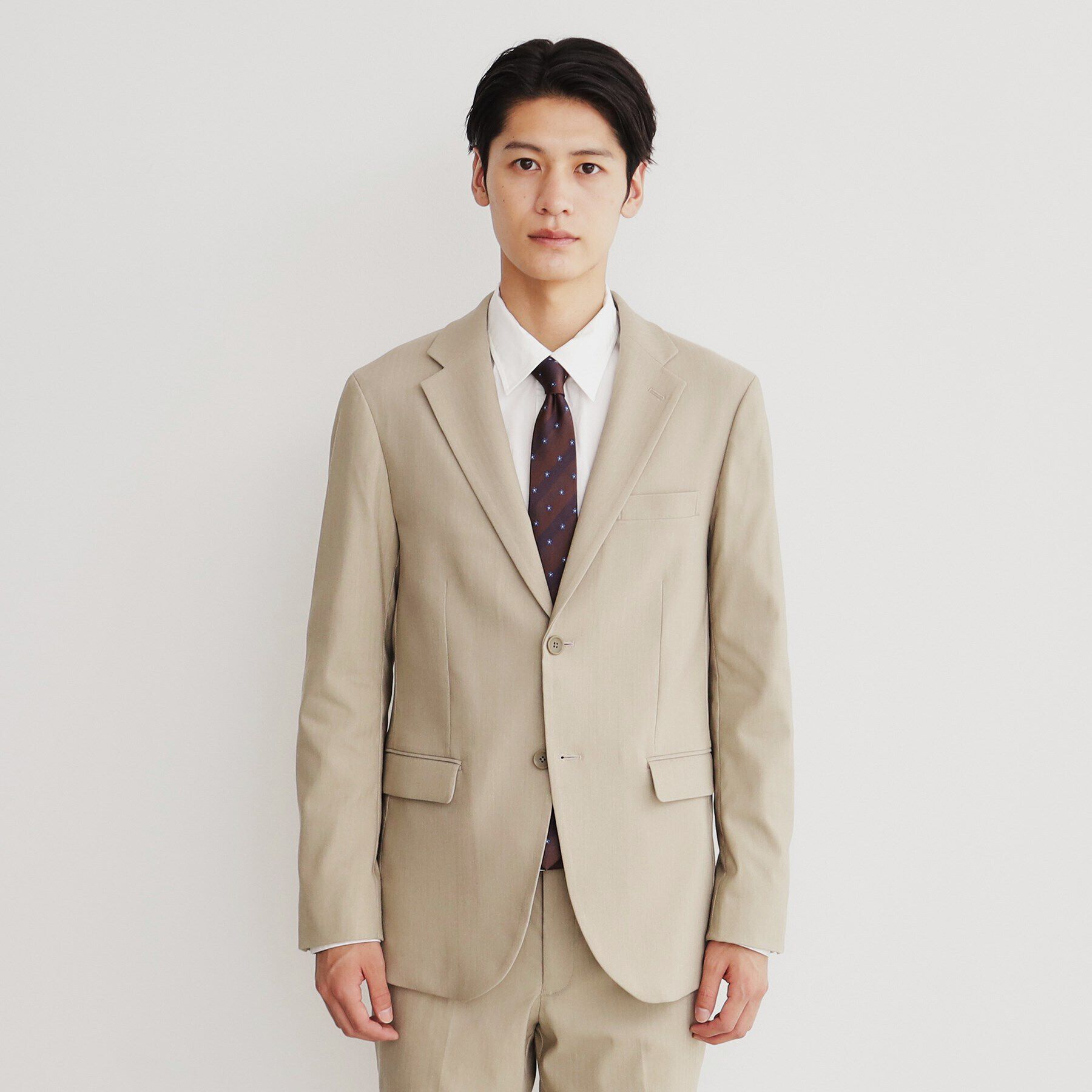 THE SHOP TK「サーモウォーカーヘリンボンジャケット【セットアップ可/ビジネス対応/ストレッチ素材/保温性〇】」|テーラードジャケット|