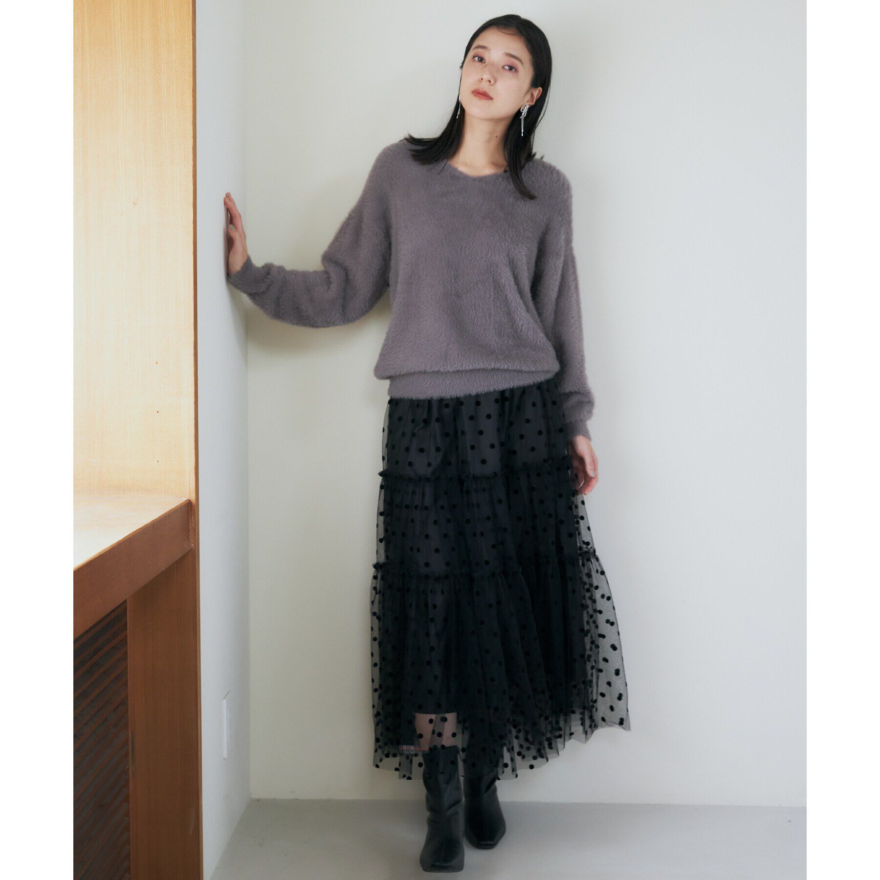 THE SHOP TK「【＠BAILA掲載】【前後2way】フェザーニット/洗える」|ニット・セーター|