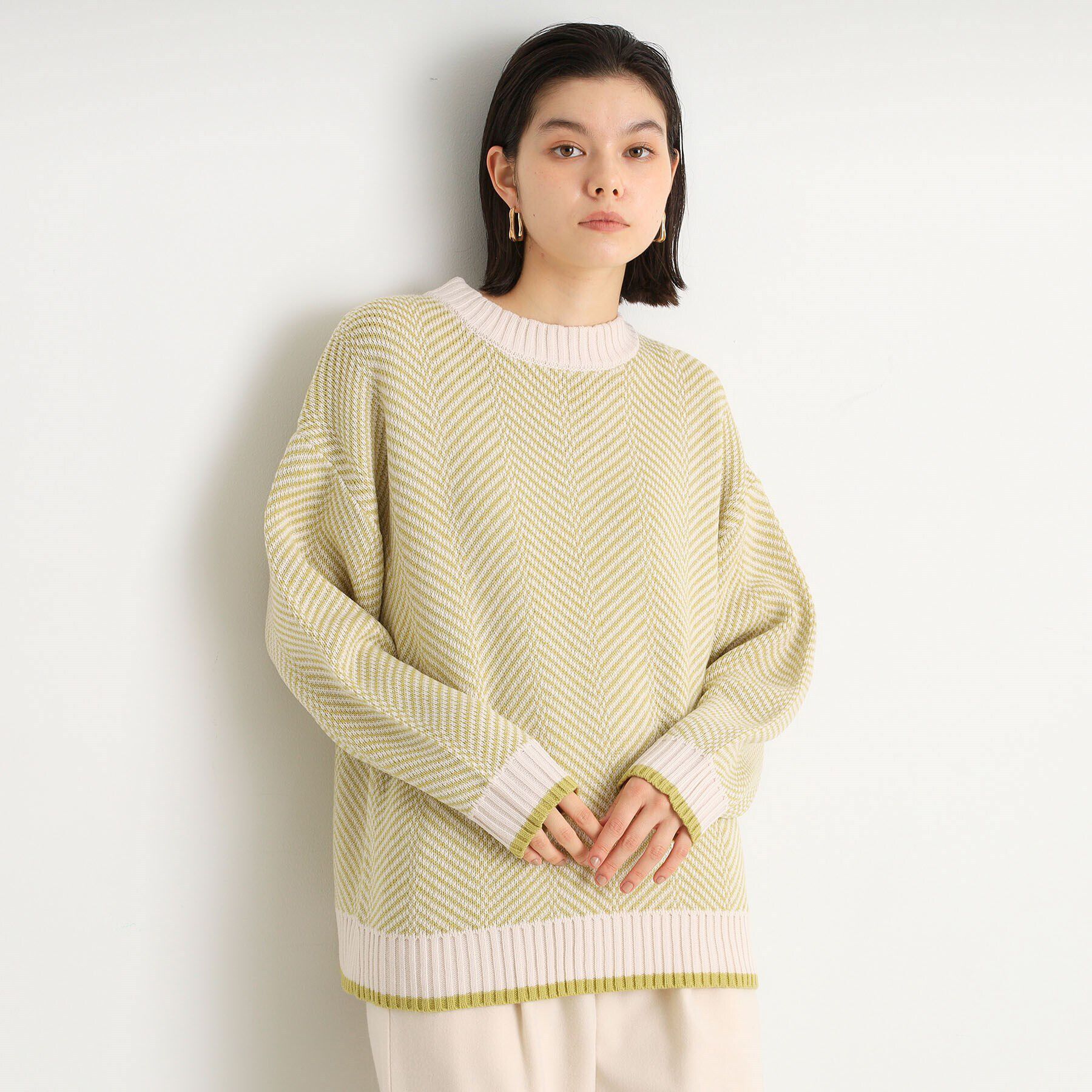 THE SHOP TK「ラメヘリンボーンニット【洗濯機OK】」|ニット・セーター|