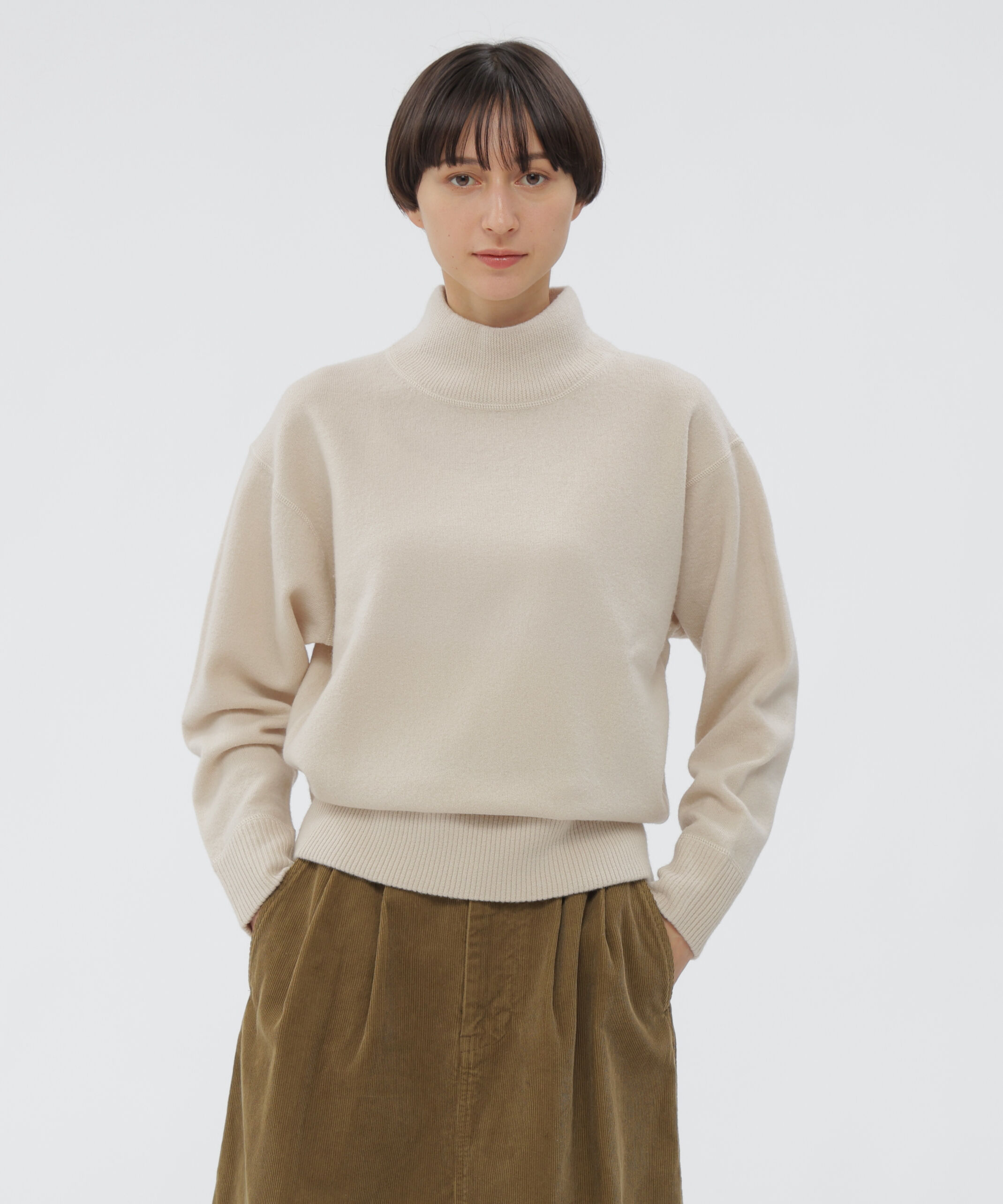 MHL.「FELTED ROUGH WOOL KNITWEAR」|ニット・セーター|ECRU2