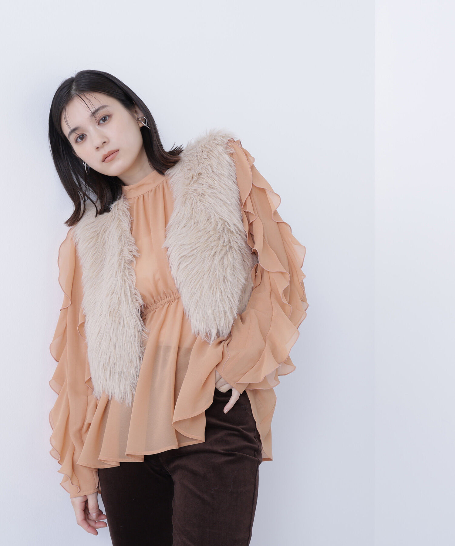  「シャギーニットベスト」|ニット・セーター|