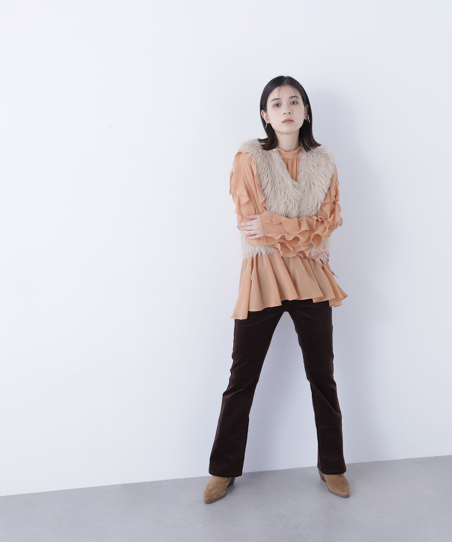  「シャギーニットベスト」|ニット・セーター|