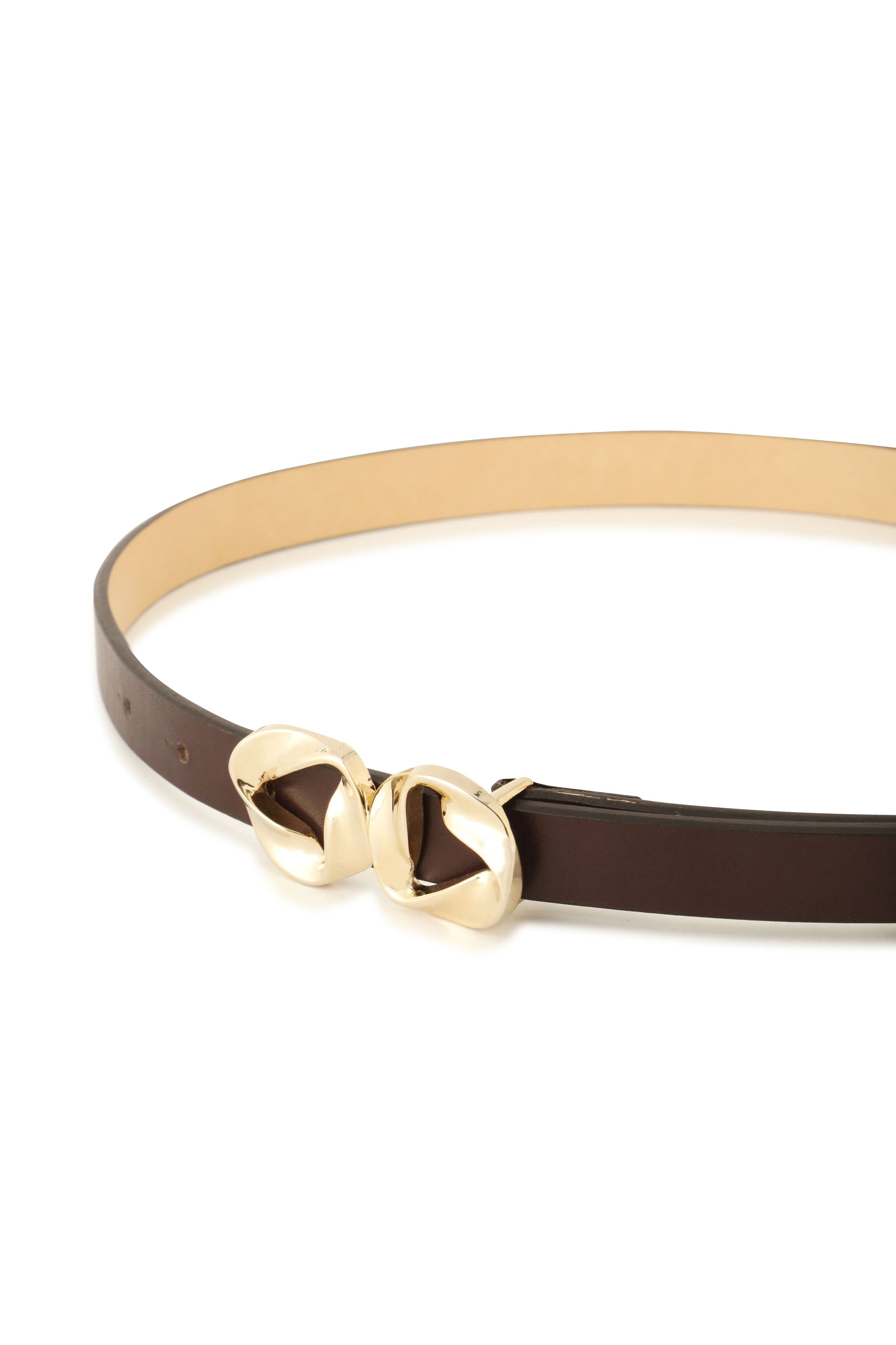  「ツイストバックル細ベルト」|ベルト|