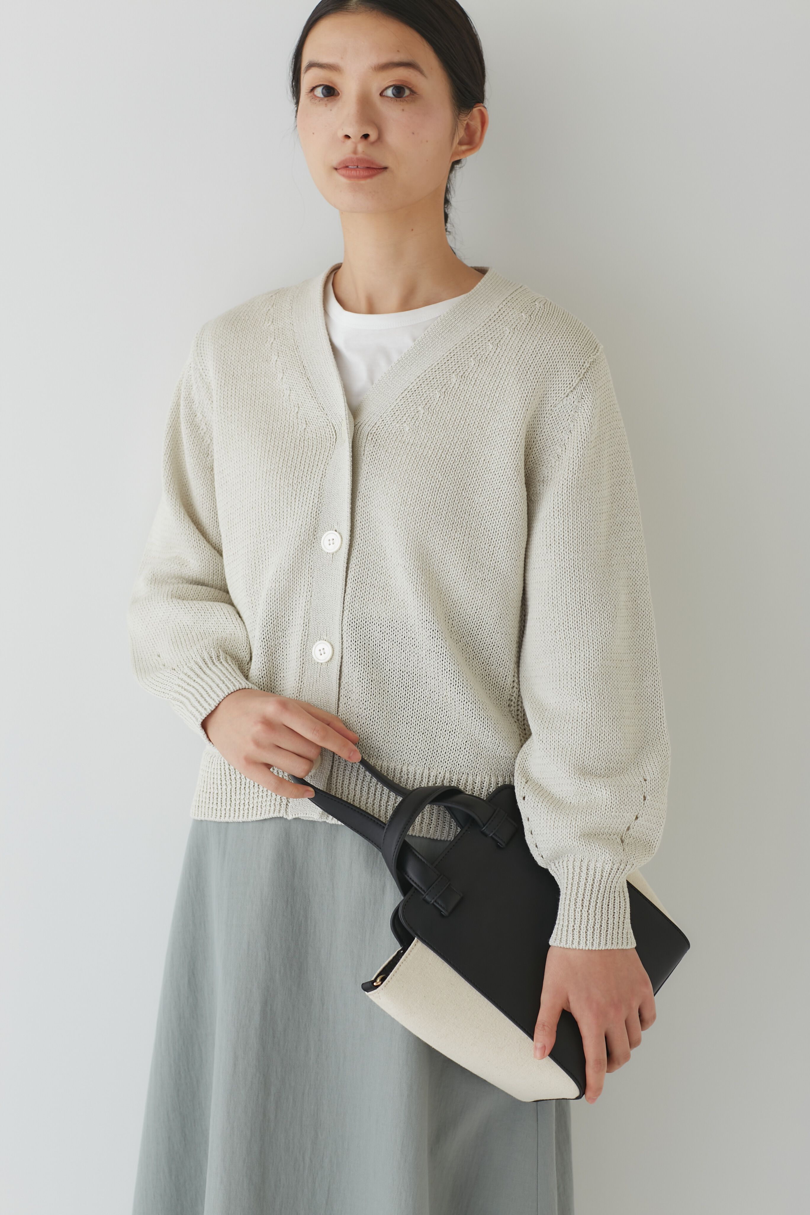  「◆ギマコットンカーディガン」|ニット・セーター|エクリュ1