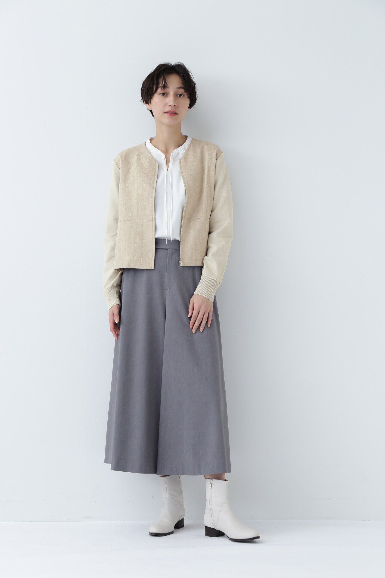  「◆コンビブルゾン」|ニット・セーター|