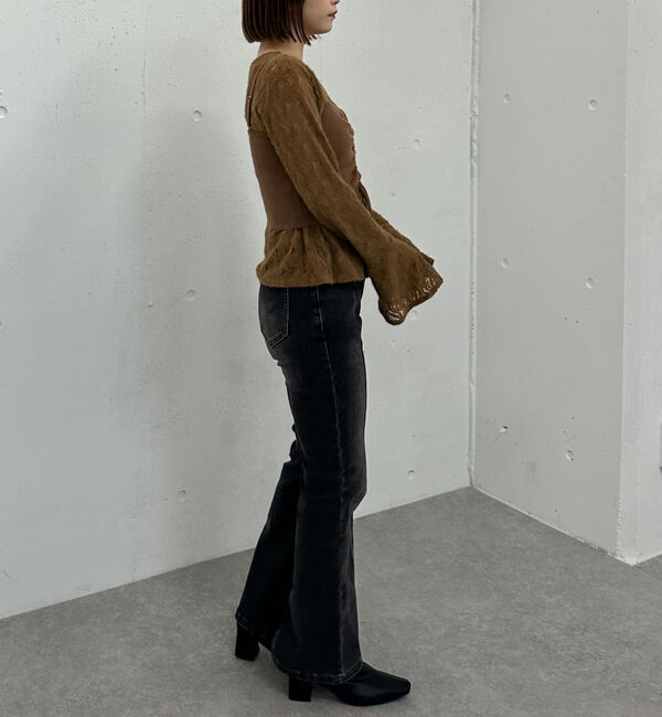 archives「ニットビスチェｘ起毛レースブラウスＳＥＴ」|カーディガン|