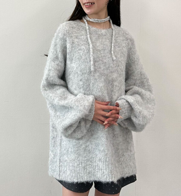 archives「バックレースアップブラッシュニットプルオーバー」|ニット・セーター|