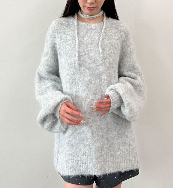 archives「バックレースアップブラッシュニットプルオーバー」|ニット・セーター|