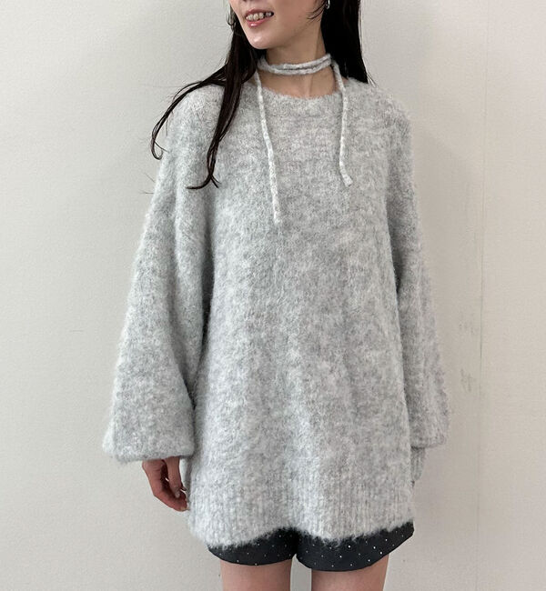 archives「バックレースアップブラッシュニットプルオーバー」|ニット・セーター|