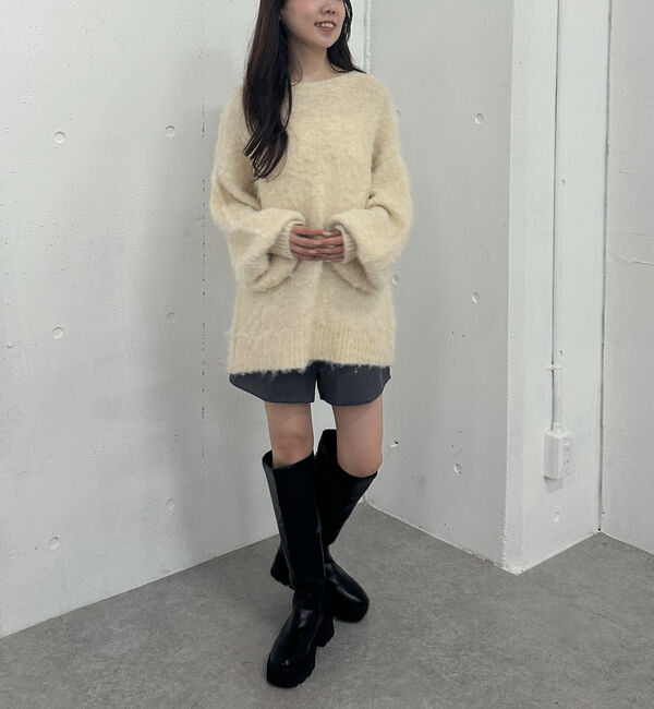 archives「バックレースアップブラッシュニットプルオーバー」|ニット・セーター|