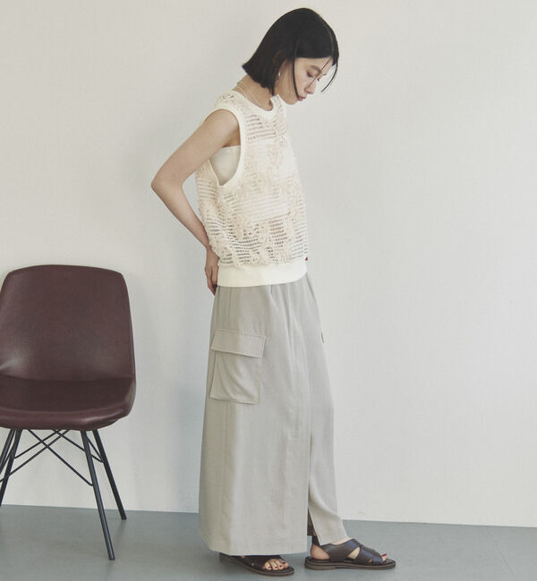 Doux archives「サテンカーゴタイトスカート」|スカート|