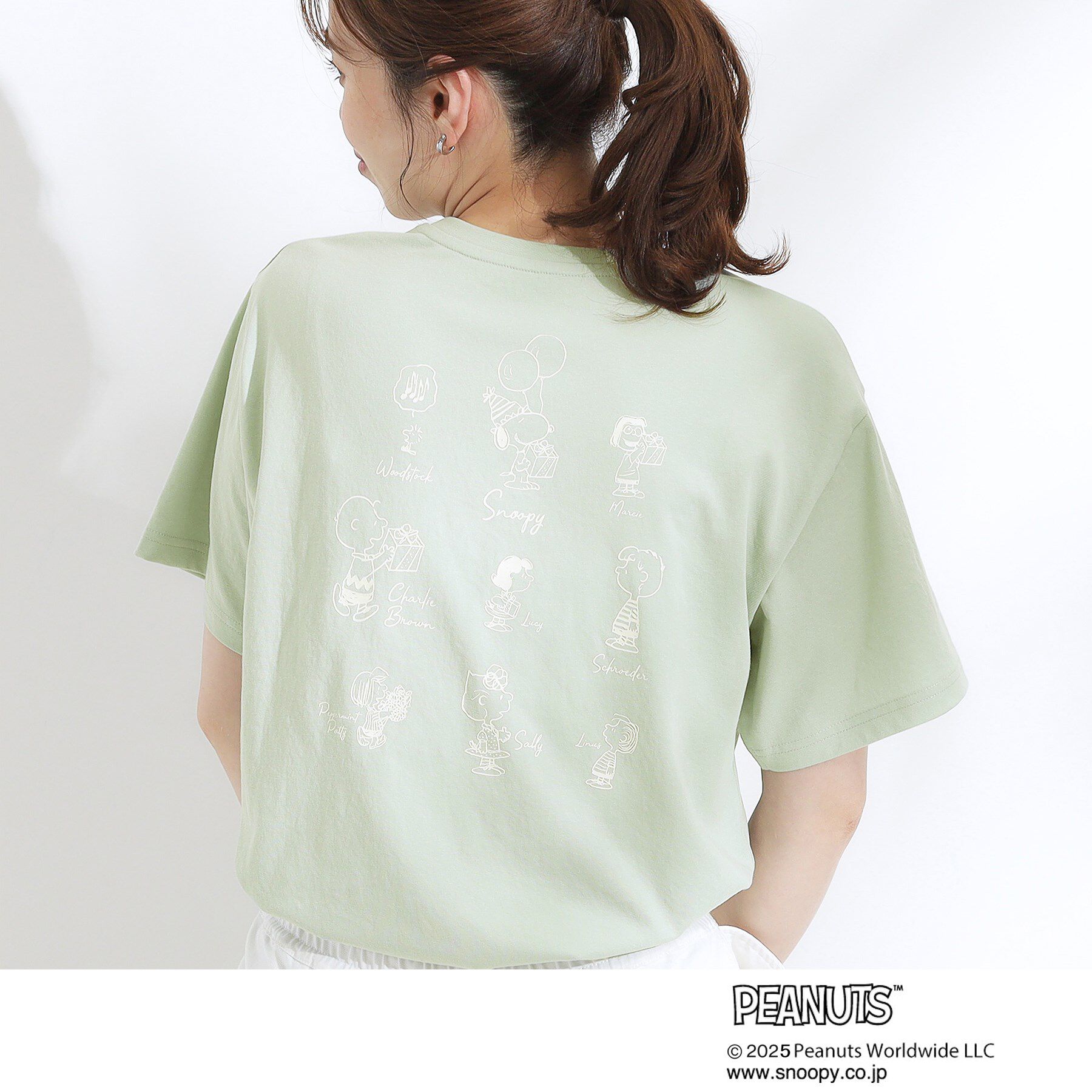 SHOO･LA･RUE「【PEANUTS】ひんやりTシャツ」|Tシャツ・カットソー|ミントグリーン(02