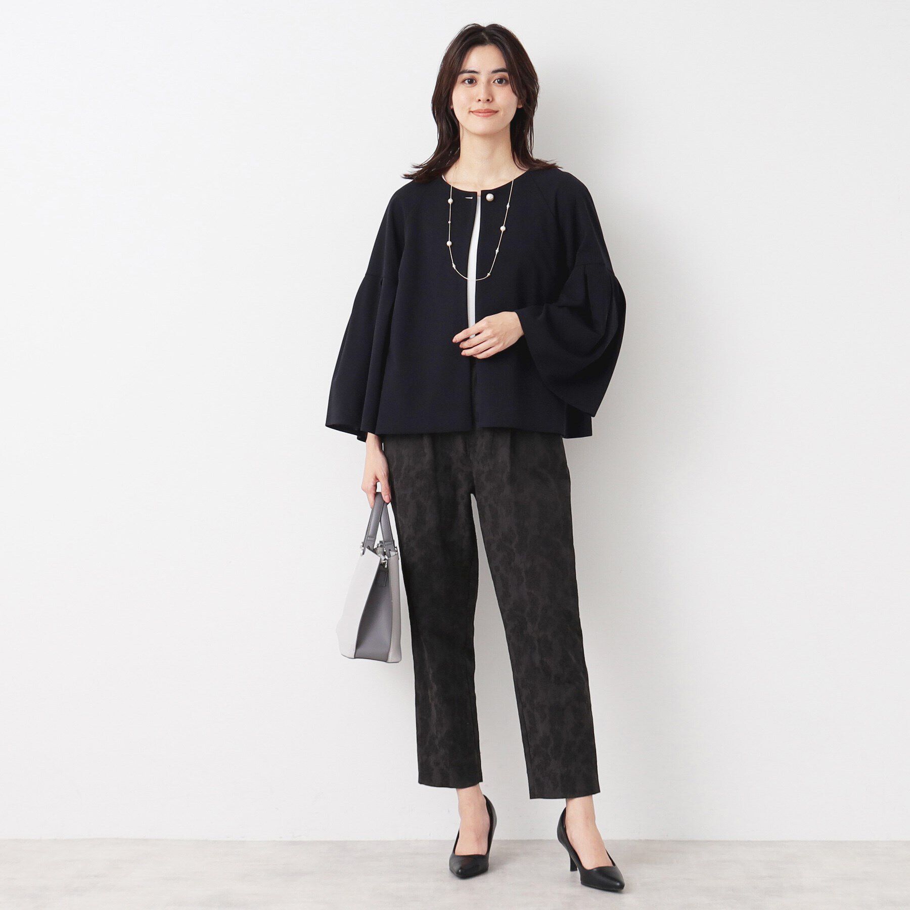 Dessin「【入卒/セレモニー/セットアップ可能/洗える】フラワージャカードテーパードパンツ」|その他|