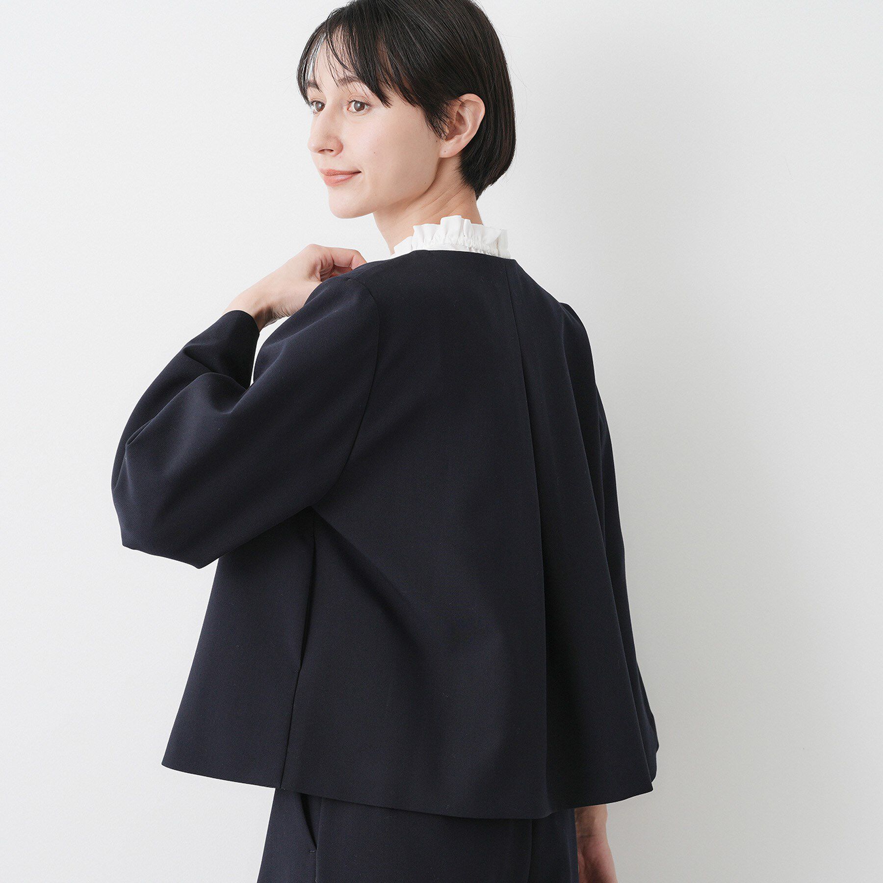 Dessin「【入卒/セレモニー/セットアップ可能】テントラインダブルクロスジャケット」|ノーカラージャケット|