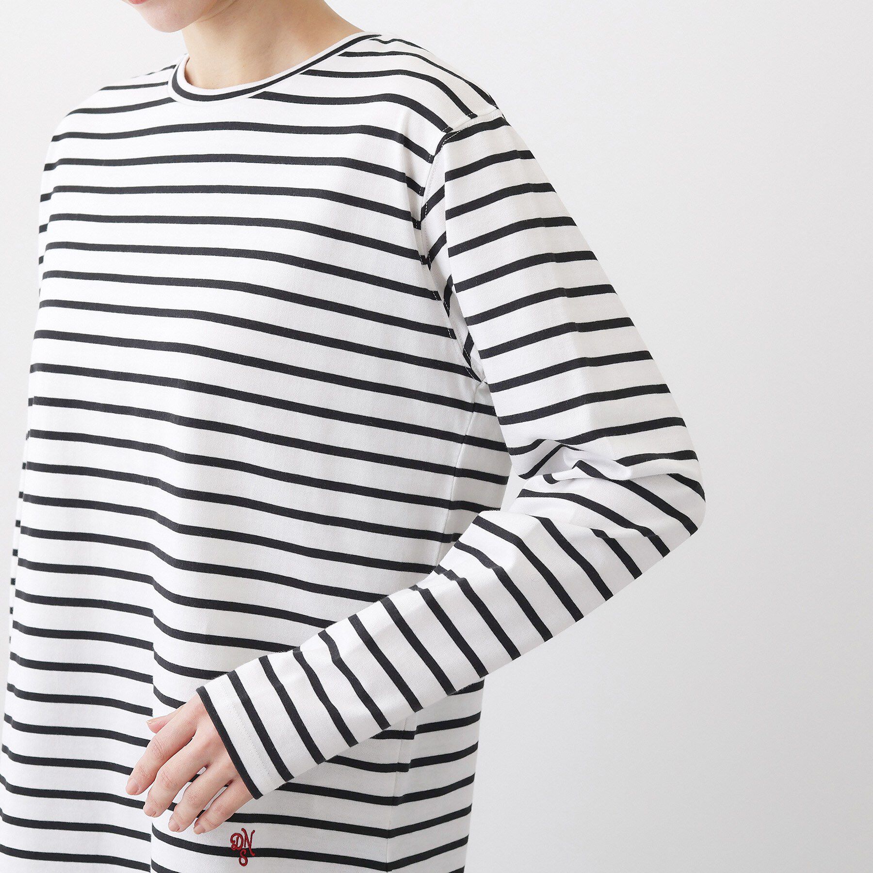 Dessin「【洗える】シャツテールロングTシャツ」|Tシャツ・カットソー|