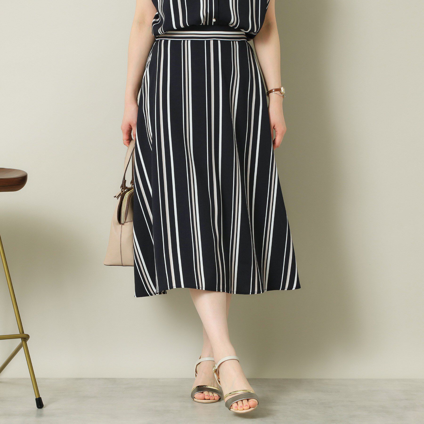 ITS&rsquo;DEMO「【UVケア／吸水速乾／洗濯機OK】麻調合繊スカート＜ラク服シリーズ＞」|スカート|