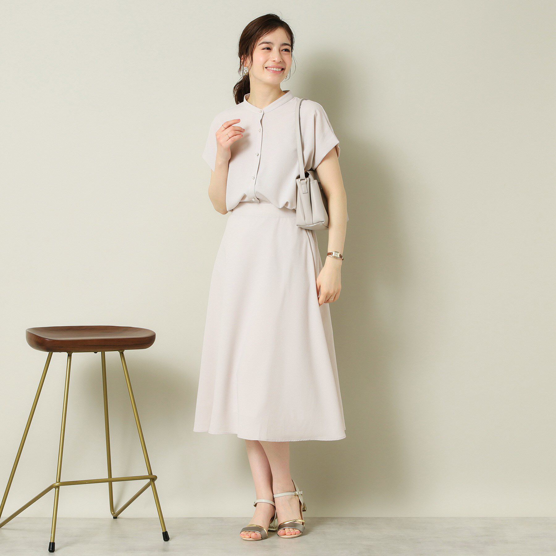 ITS&rsquo;DEMO「【UVケア／吸水速乾／洗濯機OK】麻調合繊スカート＜ラク服シリーズ＞」|スカート|