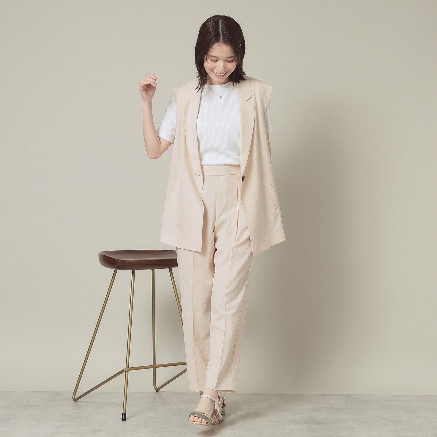 ITS&rsquo;DEMO「【手洗い可】麻調メッシュパンツ」|その他|