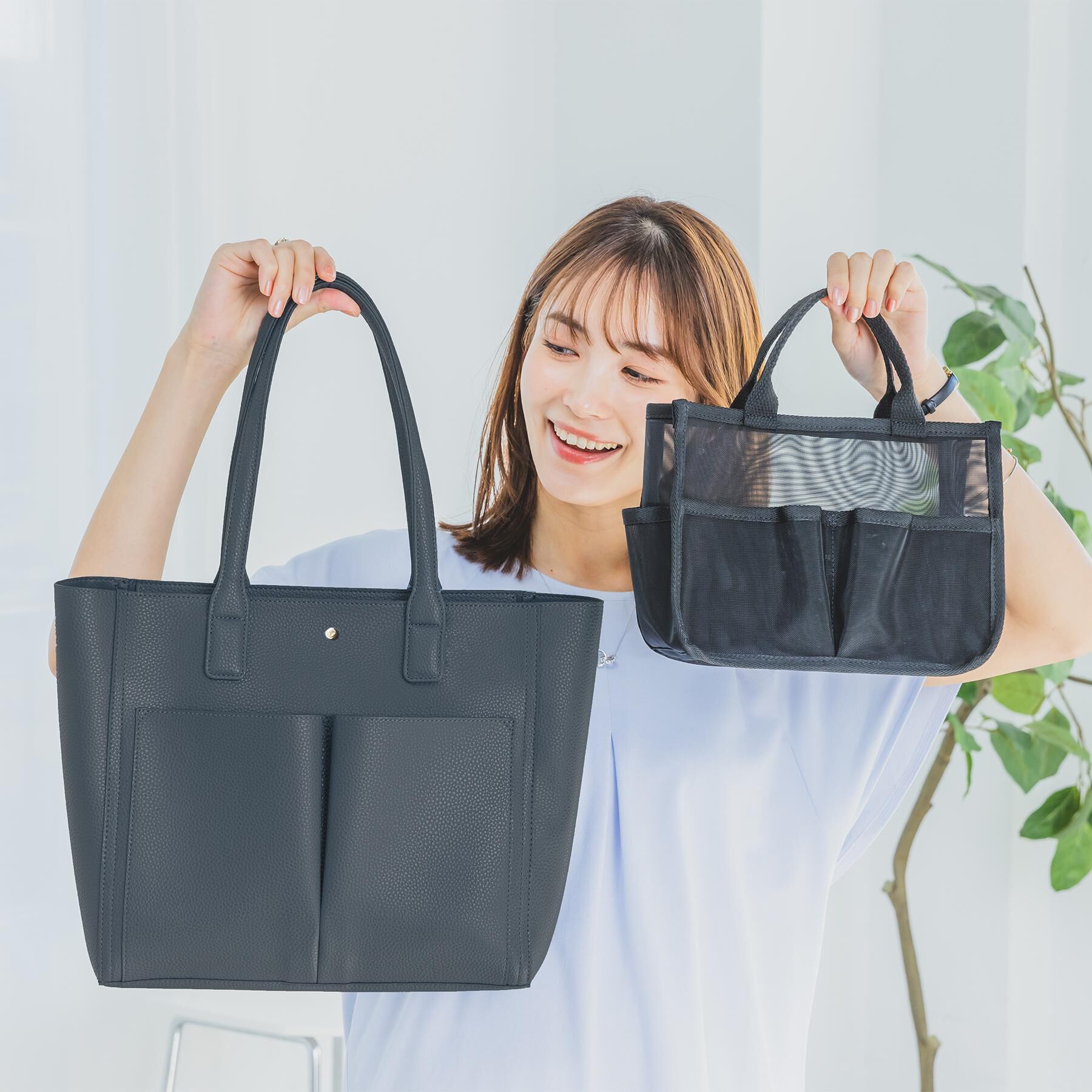 ITS&rsquo;DEMO「バッグイン付A4トート」|トートバッグ|