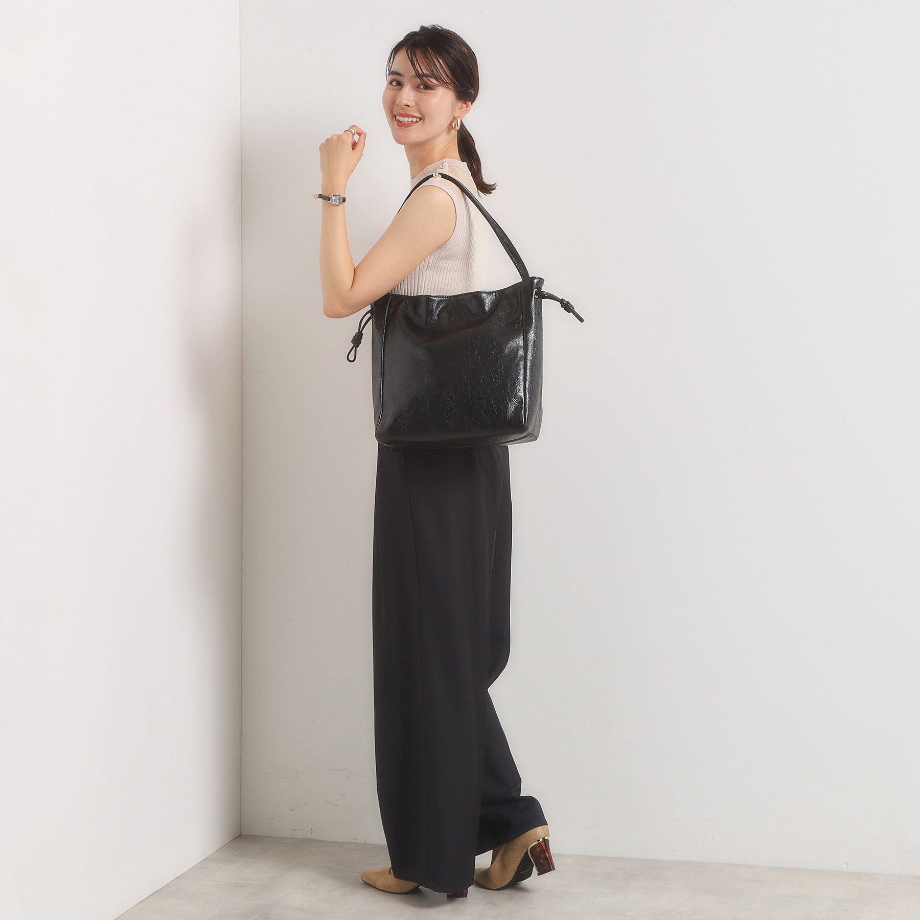 ITS&rsquo;DEMO「ヴィンテージ合皮トート」|トートバッグ|