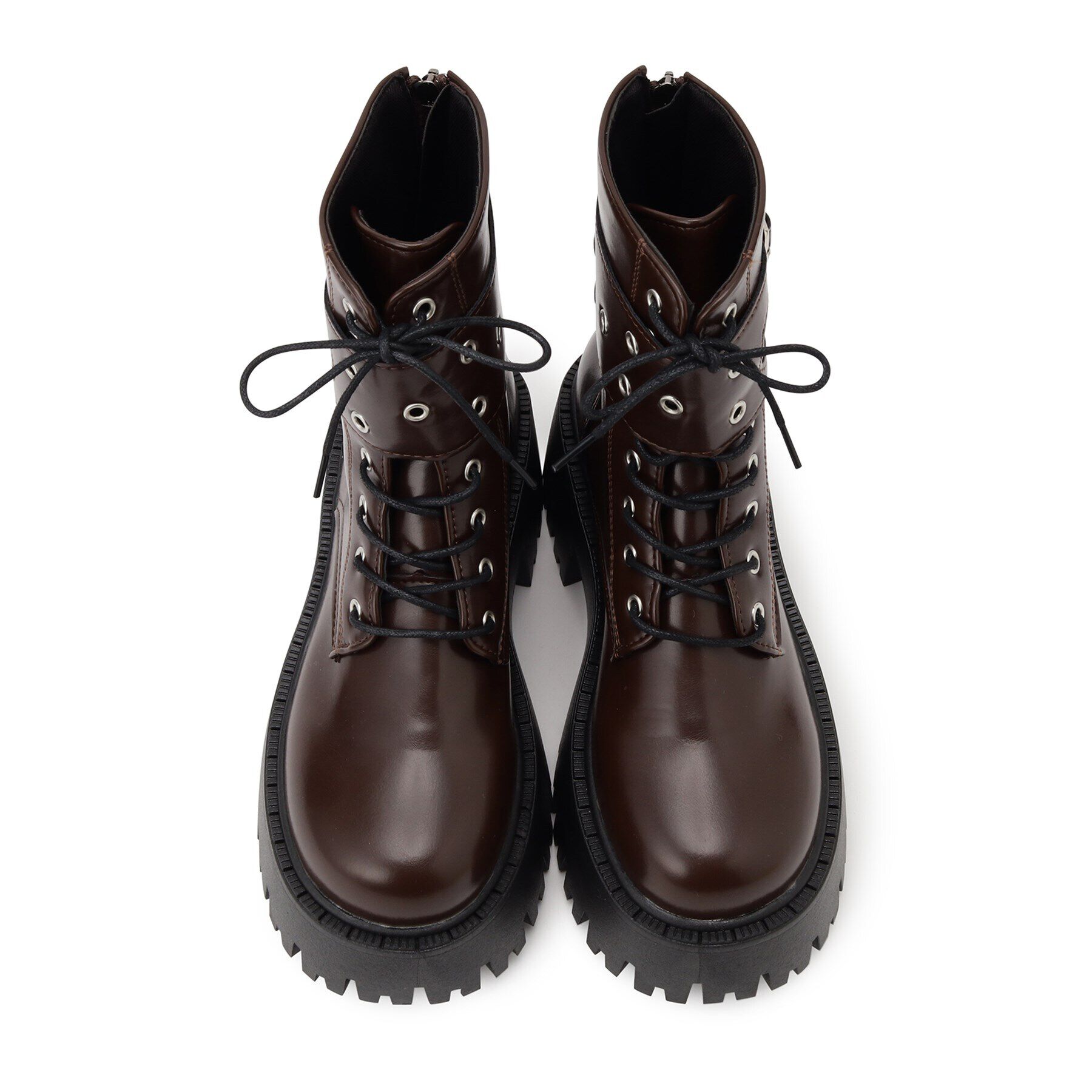 csT&P「厚底ダブルベルトレースアップブーツ」|ショートブーツ|