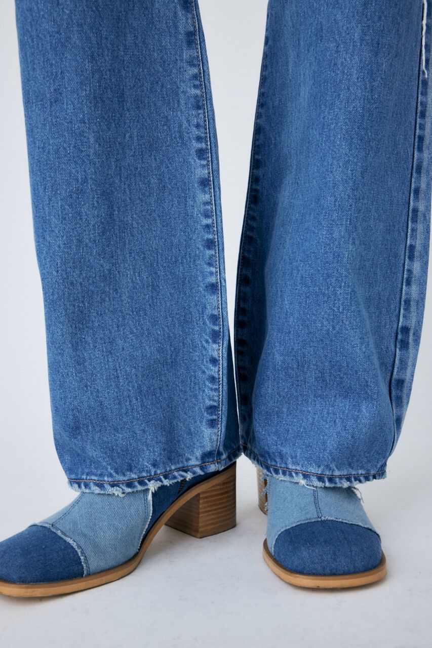 MOUSSY「LOW RISE WIDE FLARE」|デニム|