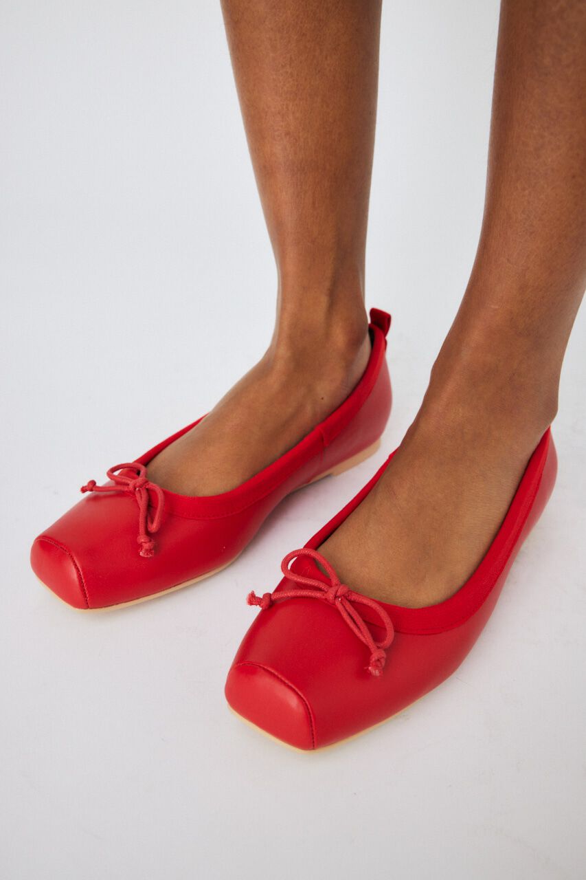 MOUSSY「CFT RIBBON BALLET シューズ」|パンプス|RED