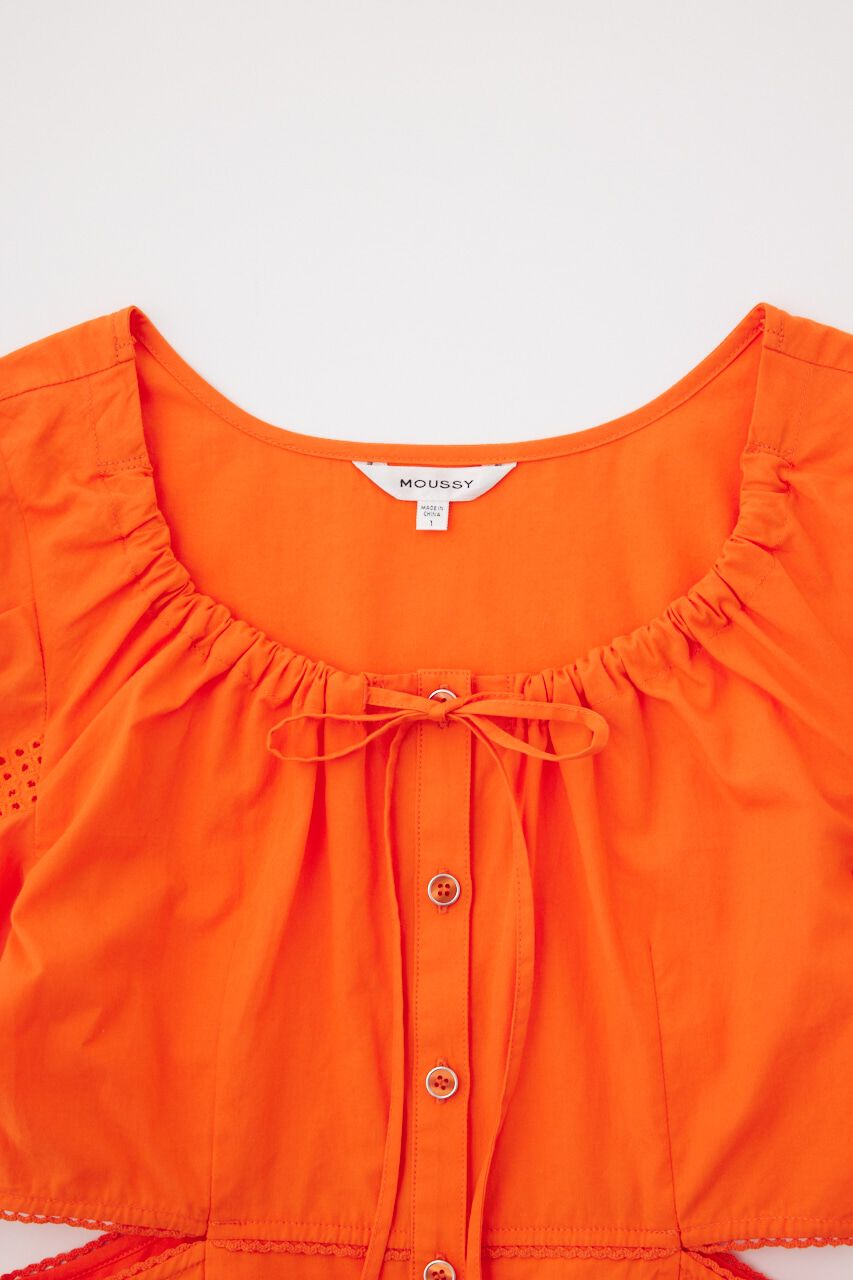 MOUSSY「SIDE SLIT EYELET ブラウス」|シャツ・ブラウス|