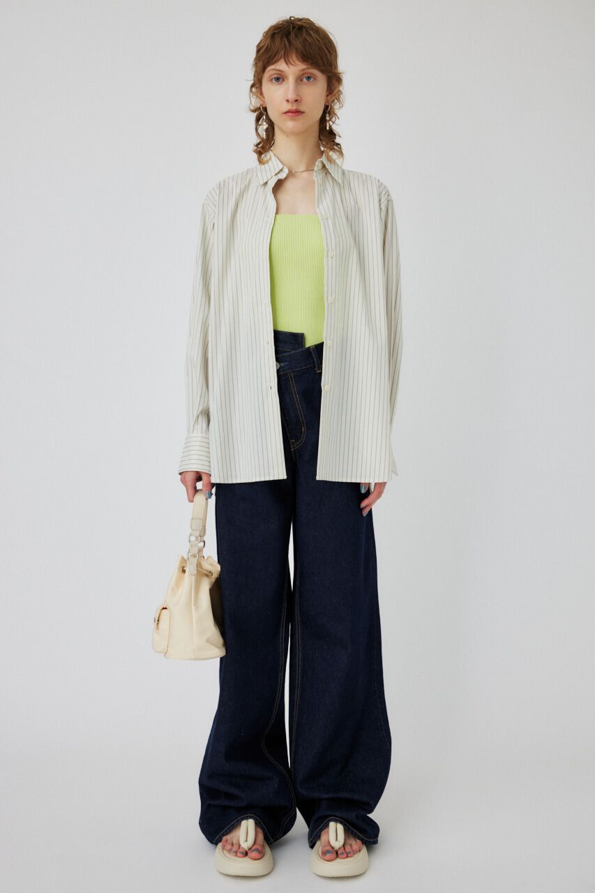 MOUSSY「COLOR BACK SLIT シャツ」|シャツ・ブラウス|