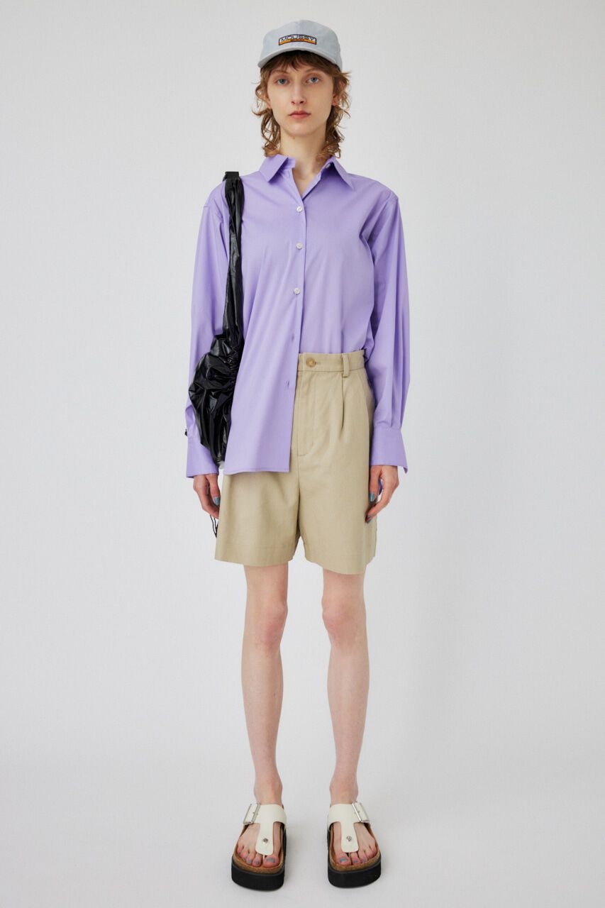 MOUSSY「COLOR BACK SLIT シャツ」|シャツ・ブラウス|