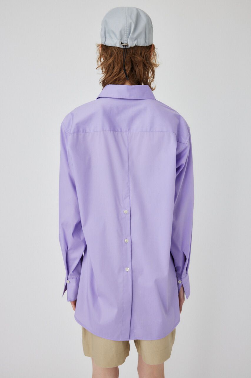 MOUSSY「COLOR BACK SLIT シャツ」|シャツ・ブラウス|