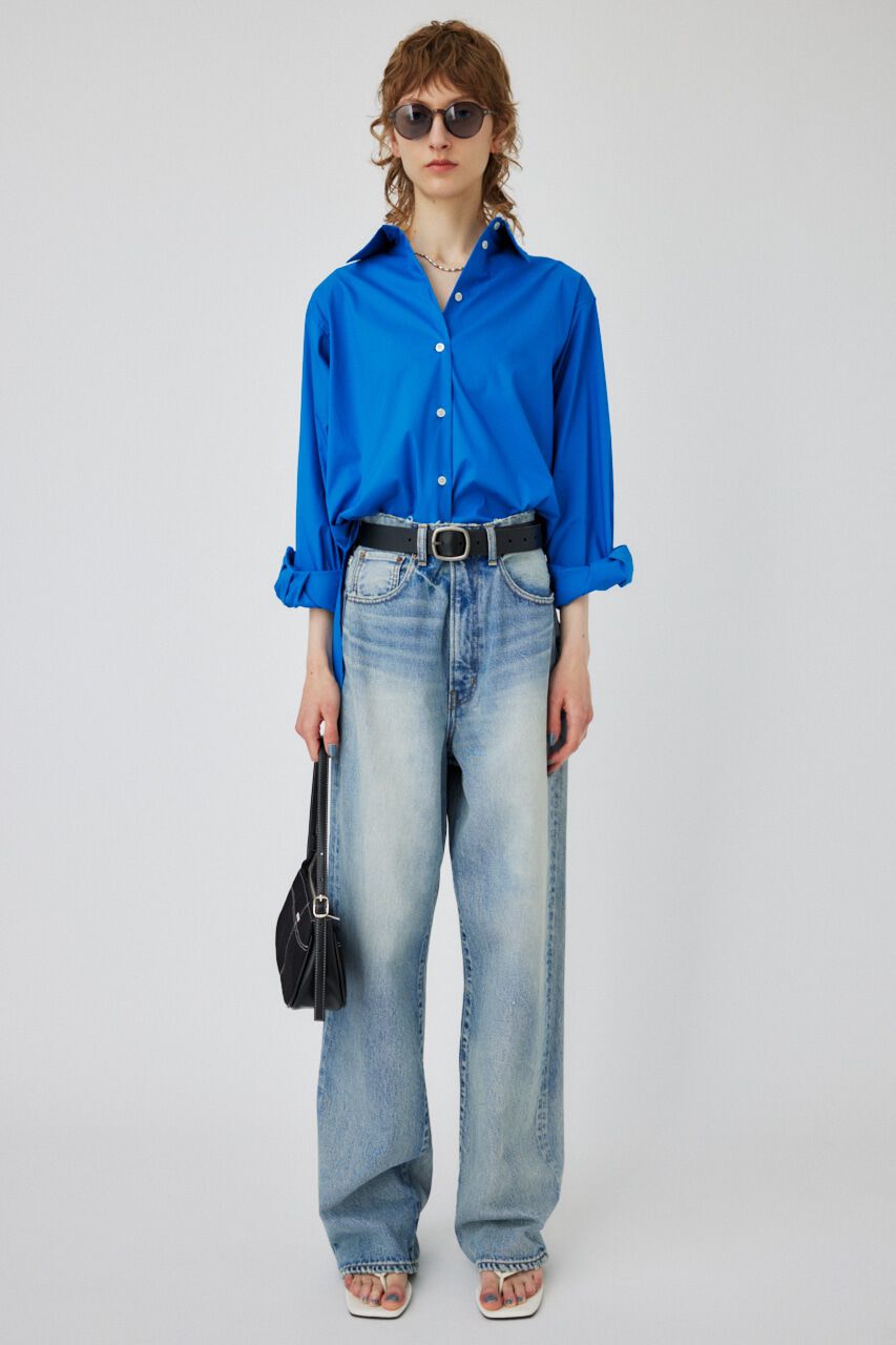 MOUSSY「COLOR BACK SLIT シャツ」|シャツ・ブラウス|