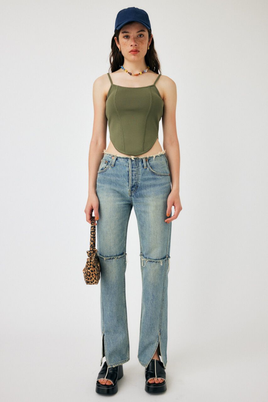 MOUSSY「CORSET KNIT キャミソール」|キャミソール|KHA