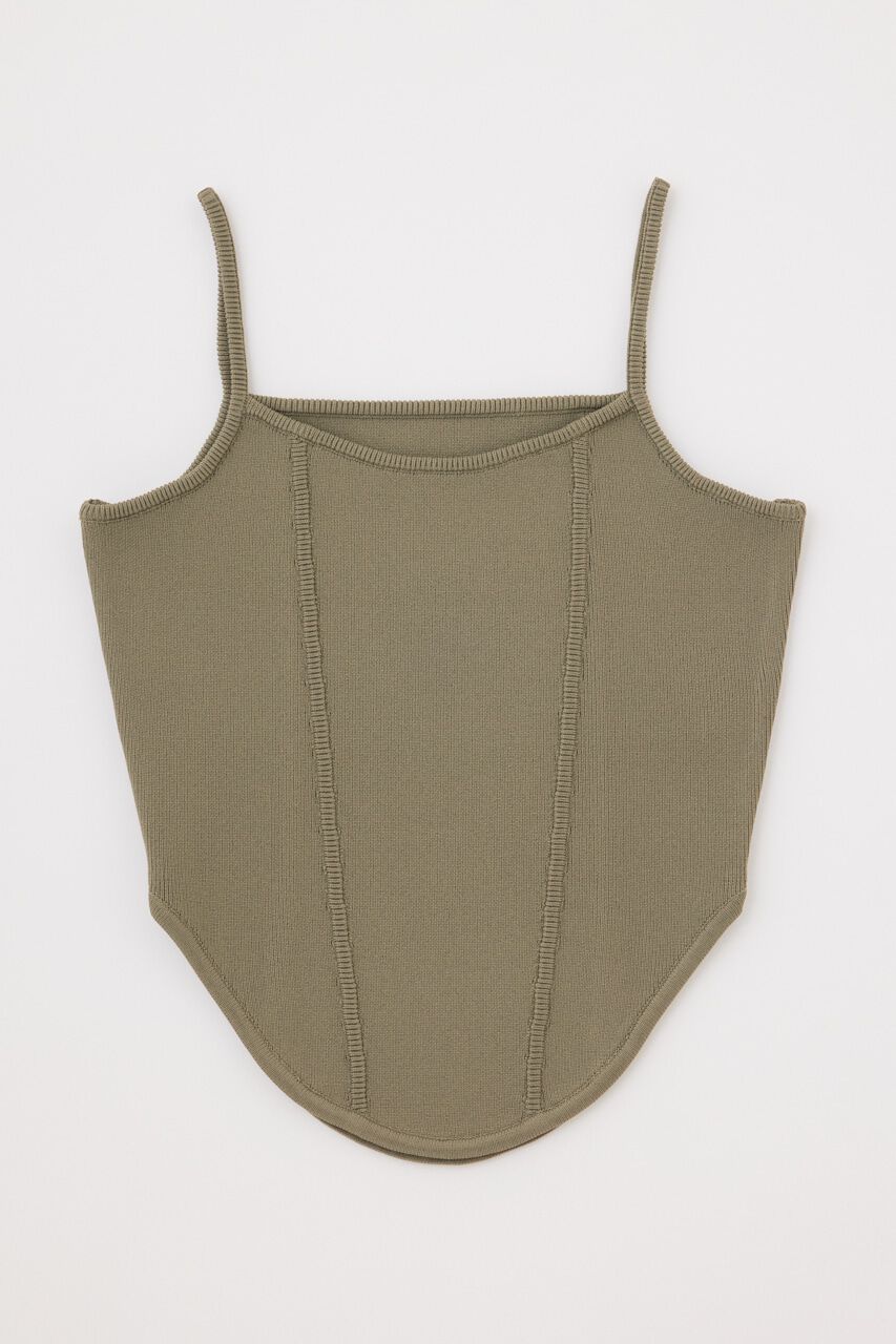 MOUSSY「CORSET KNIT キャミソール」|キャミソール|