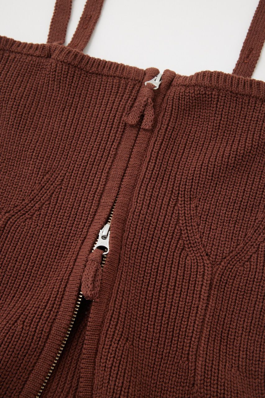 MOUSSY「ニット キャミ コルセット」|キャミソール|